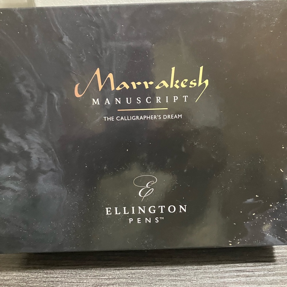 Ellington Calligraphy Set - Blue and Gold